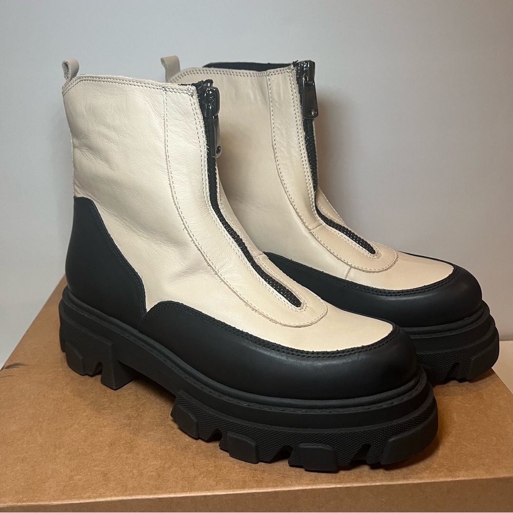 Steve Madden Women’s Jonesy Leather Fashion Zipper Ankle Boots Size US 11 M NEW